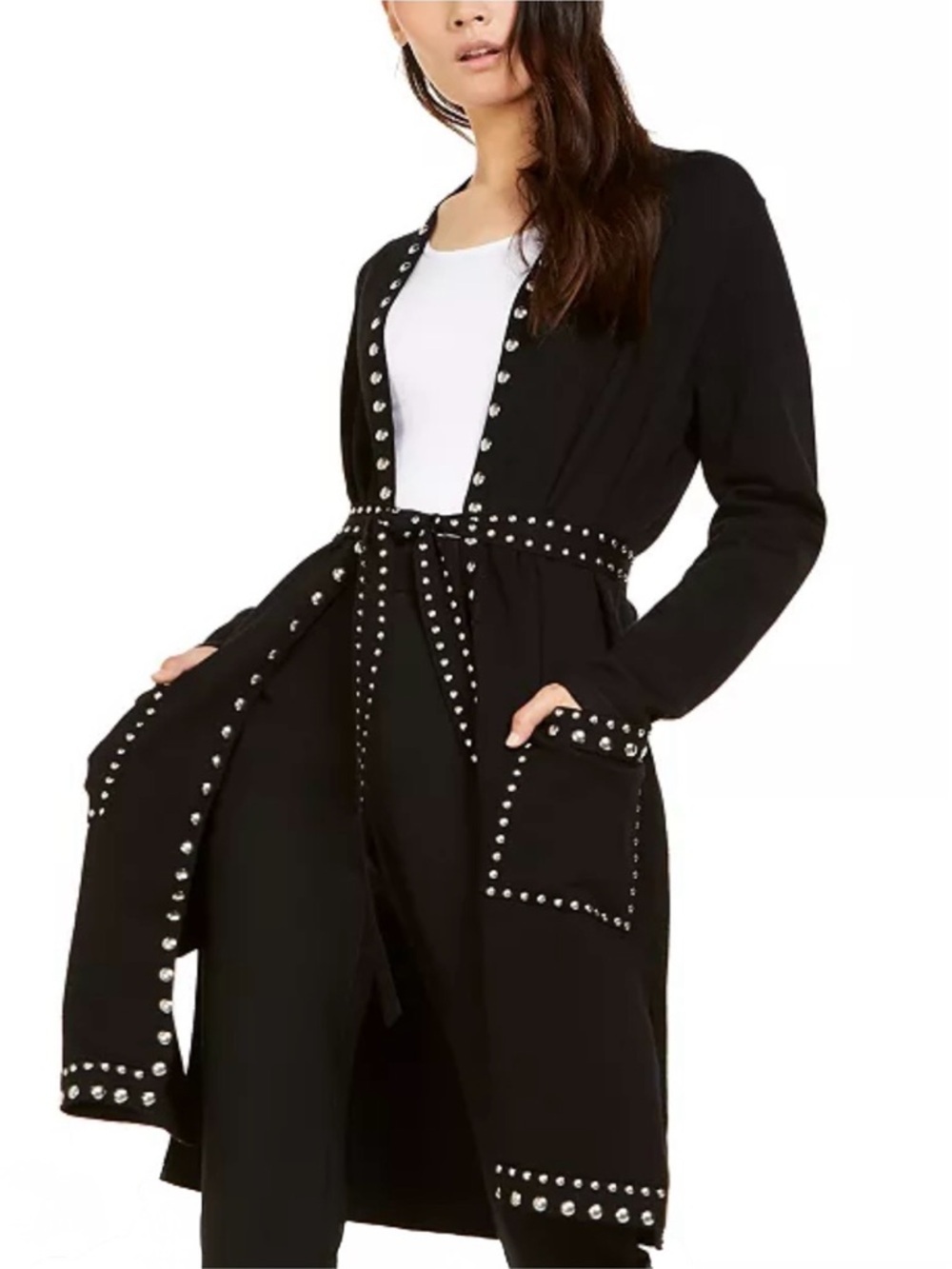 I.N.C. International Concepts, Studded Completer Cardigan Sweater, Size M, NWOT